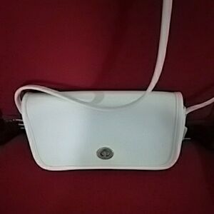 Coach Vintage White Crossbody (70s-80s) Full Grain Leather
